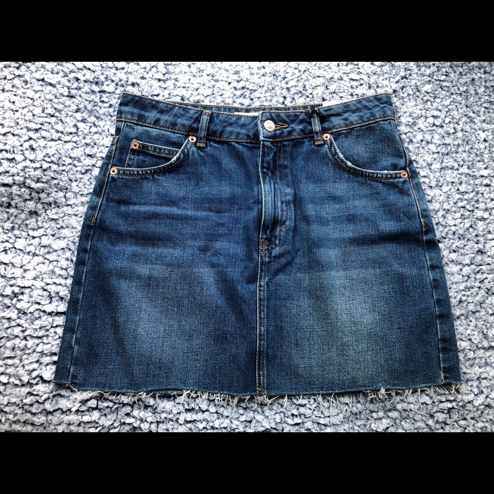 NWT - Topshop Denim Skirt - Blue